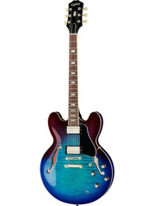 Epiphone ES-335 Figured Ηλεκτρική Κιθάρα Semi-Hollow με Μαγνήτες HH & Ταστιέρα Indian Laurel Blueberry Burst