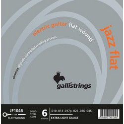 Galli JF1046 Σετ 6 Χορδές Ηλεκτρικής Κιθάρας Chrome 10-46" Extra Light Tension
