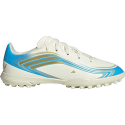 Adidas F50 Messi Club TF KK1380 Παιδικά Ποδοσφαιρικά Παπούτσια με Σχάρα Λευκά Γαλάζια