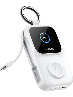 Joyroom JR-W19 Power Bank 5000mAh 5W με Θύρα USB-A & Θύρα USB-C White