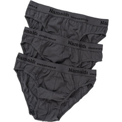 Namaldi Ανδρικά Σλιπ Βαμβακερά Ανθρακί 3Pack 1171