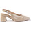 Versace 19V69 Γόβες Slingback Λουστρίνι με Χοντρό Χαμηλό Τακούνι Μπεζ AMF125-3