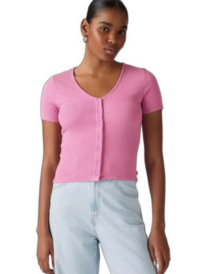 Levi's Γυναικείο Καλοκαιρινό Top Ριπ Φούξια A8782-0017
