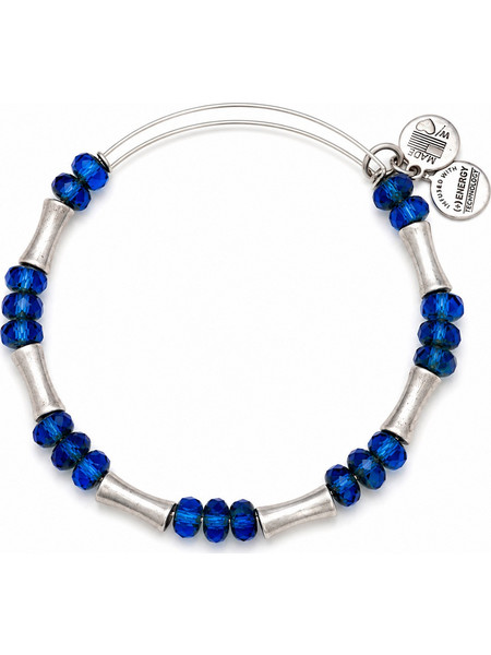 Alex and Ani Γυναικείο Βραχιόλι Βέργα Ασημί με Χάντρες A13EB26RS