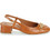 JB Martin Vivelle Γόβες Slingback Λουστρίνι με Χοντρό Χαμηλό Τακούνι Ταμπά AHJ305-114-P