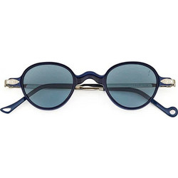 Eyepetizer B-BS-6542-26-145 Γυναικεία Γυαλιά Ηλίου Οβάλ Μεταλλικά Μπλε με Μπλε Φακό