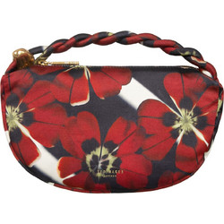 Ted Baker ISLI Γυναικεία Τσάντα Χειρός Υφασμάτινη Κόκκινη Μαύρη 282349