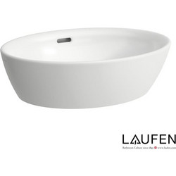 Laufen Pro Επικαθήμενος Νιπτήρας Μπάνιου Οβάλ Πορσελάνης 52x39cm Λευκός H8129640001091