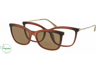 Solano CL90153 C Σκελετός Γυαλιών Οράσεως με Clip-On Μεταλλικός Καφέ