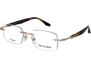 Trussardi 26002372 Ανδρικός Σκελετός Γυαλιών Οράσεως Μεταλλικός Χρυσός