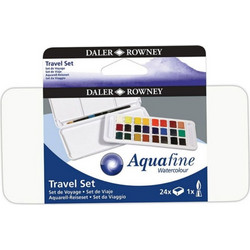 Daler-Rowney Travel Σετ Νερομπογιές με Πινέλο 24 Χρώματα 5011386124209