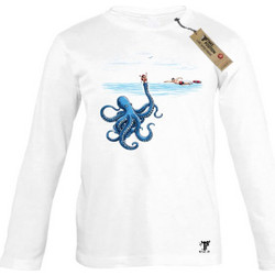 Takeposition Sea Trap Παιδικό T-Shirt Μακρυμάνικο Λευκό Μπλε 814-1658