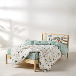 Kentia Σετ Παιδικά Σεντόνια Μονά Βαμβακερά 160x270 Marlon White Mint Green 3τμχ