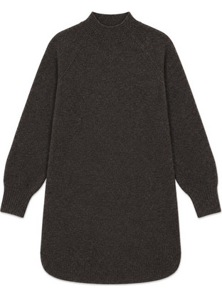 Only Olivia Mini Καθημερινό Φόρεμα Πλεκτό Σοκολατί 15380549