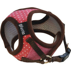 Gloria Pets Dots Σαμαράκι Σκύλου Γιλέκο Ροζ XS