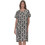 PNN Nightwear Cassandra Mini Καλοκαιρινό Καθημερινό Φόρεμα Μαύρο Εκρού 0263-1005-1