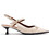 Gioseppo Γόβες Slingback Λουστρίνι με Λεπτό Χαμηλό Τακούνι Nude 76190