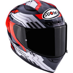 Suomy Track-1 Framework White Red Κράνος Μηχανής Full Face 1350gr