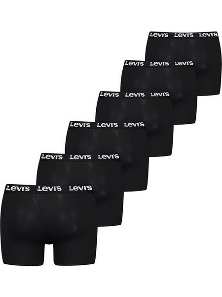 Levi's Ανδρικά Μποξεράκια Σετ 6Pack Μαύρα 701238595-001