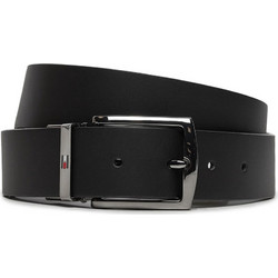 Tommy Hilfiger Ανδρική Ζώνη Δερμάτινη Μαύρη AM0AM12549