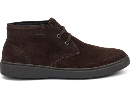 Frau Ανδρικά Μποτάκια Suede Καφέ A19C5