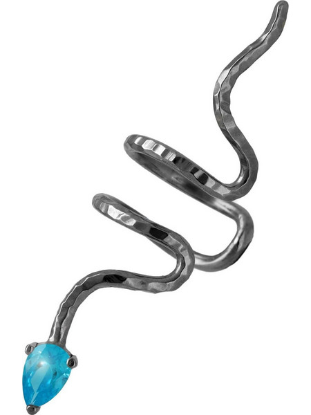 Emmanuela handcrafted for you Γυναικείο Σκουλαρίκι Cuff από Ασήμι 925 με Ζιργκόν 8056XAL