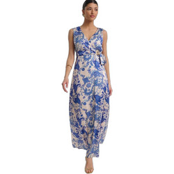 Fibes Fashion Maxi Καλοκαιρινό Φόρεμα για Γάμο / Βάπτιση Κρουαζέ Εκρού 05-9511