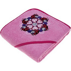 Laken Mariquitas Βρεφικό Μπουρνούζι Κάπα Φούξια 100x100cm