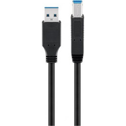 Goobay 96119 Καλώδιο USB-A Male 3.0 to USB-B Male 5m Black