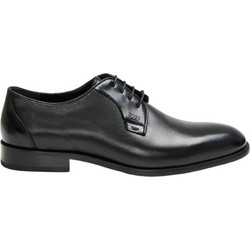 Boss Shoes Ανδρικά Σκαρπίνια Derby Δερμάτινα Μαύρα D7733