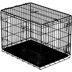 Tradesor Συρμάτινο Κλουβί Σκύλου Crate Μικρό Εσωτερικού Χώρου Μαύρο 61x42x48.5cm 810418