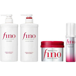 Shiseido Fino Premium Touch Σετ Περιποίησης Μαλλιών Σαμπουάν 550ml + Conditioner 550ml + Μάσκα 230ml + Serum 70ml