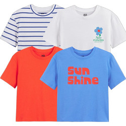 La Redoute Σετ Παιδικά T-Shirt Κοντομάνικα Λευκό Μπλε Κόκκινο 351241809