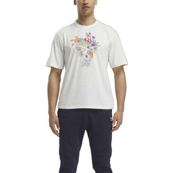 Reebok Graphic Series Linear Ανδρικό Αθλητικό T-Shirt Λευκό 100071825