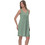 PNN Nightwear Jessica Νυχτικό Εγκυμοσύνης & Θηλασμού Βαμβακερό Καλοκαιρινό Πράσινο 0261-0505