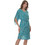 PNN Nightwear Alyssa Ρόμπα Εγκυμοσύνης Καλοκαιρινή Πετρόλ 0252-0341-1