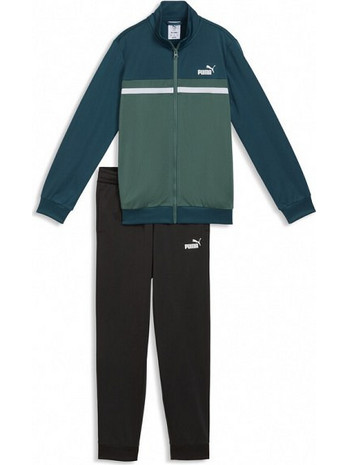 Puma Παιδικό Σετ Φόρμας Πράσινο Μαύρο 695217-36