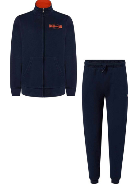 Champion Παιδικό Σετ Φόρμας Navy Μπλε Πορτοκαλί 307261-BS517