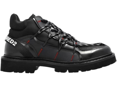 Dsquared2 Ανδρικά Μποτάκια Δερμάτινα Μαύρα ABM0180-24903914-2124