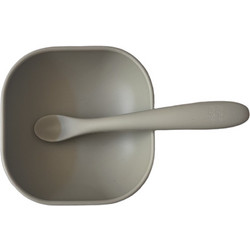 NokNok Βρεφικό Σετ Φαγητού Σιλικόνης Tiny Πράσινο Mint 2τμχ
