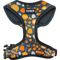 Madpet Candy Σαμαράκι Σκύλου Γιλέκο Μαύρο Πορτοκαλί Small