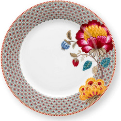 Pip Studio Blooming Tales Khaki Πιάτο Ρηχό Πορσελάνης 26.5cm 51001567
