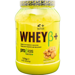 4+ Nutrition Wheyβ+ Butter Cookies Πρωτεΐνη Ορού Γάλακτος Χωρίς Γλουτένη 1.8kg