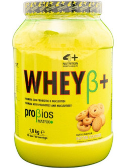 4+ Nutrition Wheyβ+ Butter Cookies Πρωτεΐνη Ορού Γάλακτος Χωρίς Γλουτένη 1.8kg