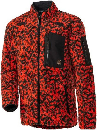 Deerhunter Ανδρική Ζακέτα Fleece με Φερμουάρ Κόκκινη 5775-620