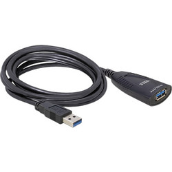 DeLOCK 83089 Καλώδιο USB-A Male 3.0 to USB-A Female 5m Black