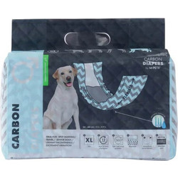 M-Pets Ζώνες Ακράτειας / Μαρκαρίσματος για Αρσενικό Σκύλο με Αυτοκόλλητα & Ενεργό Άνθρακα XL 15-28kg 54-66cm 18τμχ