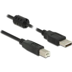 DeLOCK 84899 Καλώδιο USB-A Male 2.0 to USB-B Male 5m Black
