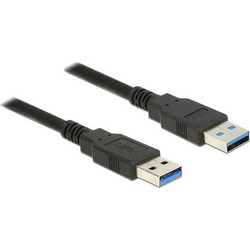 DeLOCK 85062 Καλώδιο USB-A Male 3.0 to USB-A Male 2m Black