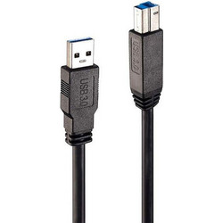Lindy 43098 Καλώδιο USB-A Male 3.0 to USB-B Male 10m Black